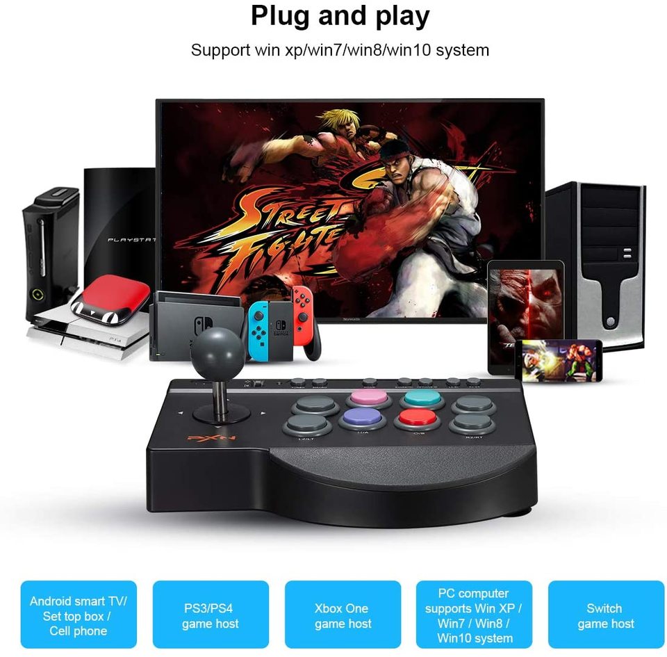 Ps3 ps4 xbox switch android pc vapor kof15 street fighter 6 jogo de luta  joystick G2-PS4 sunga gamepad