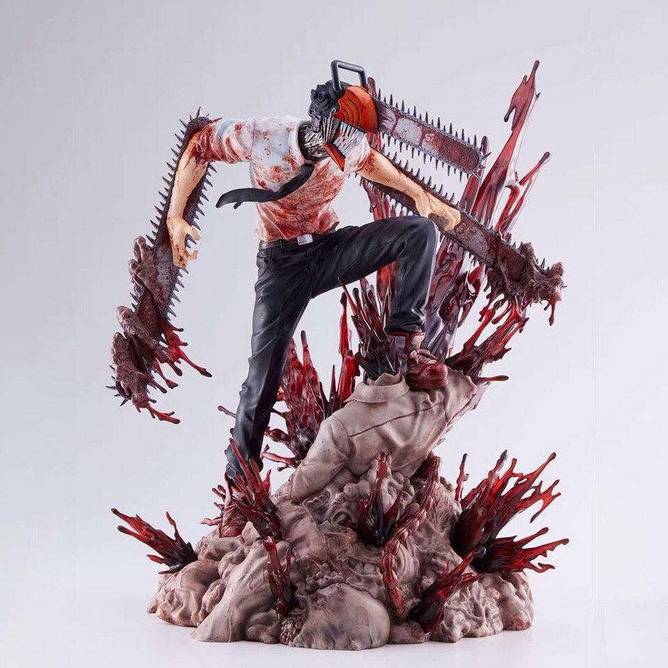 Kit 2 Figuras Chainsaw Man Anime Motosserra Novo Promoção - Hype Loja™