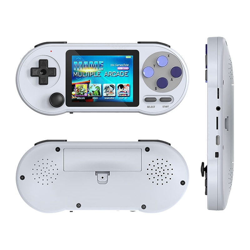 YOOXI Máquina de jogo nostálgico para Pocket Psp, tela grande HD embutida  de 5000 jogos, 6,5 polegadas, 6000 Ma portátil portátil de joystick duplo,  suporte para ouvir/leitura/gravação.