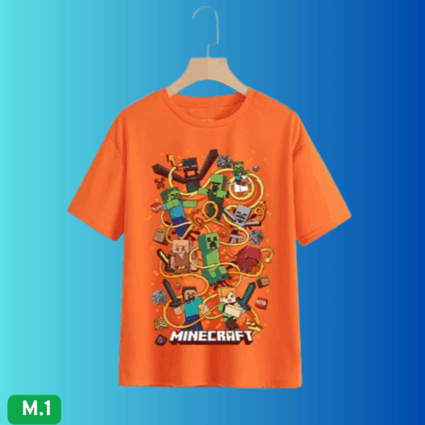 Camiseta Infantil Minecraft