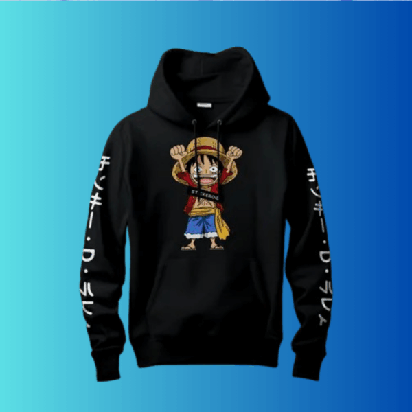 Moletom Canguru One Piece Pirata Luffy - Image 3
