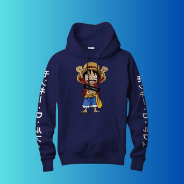 Moletom Canguru One Piece Pirata Luffy - Image 2