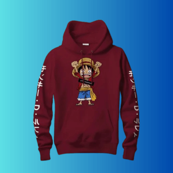Moletom Canguru One Piece Pirata Luffy